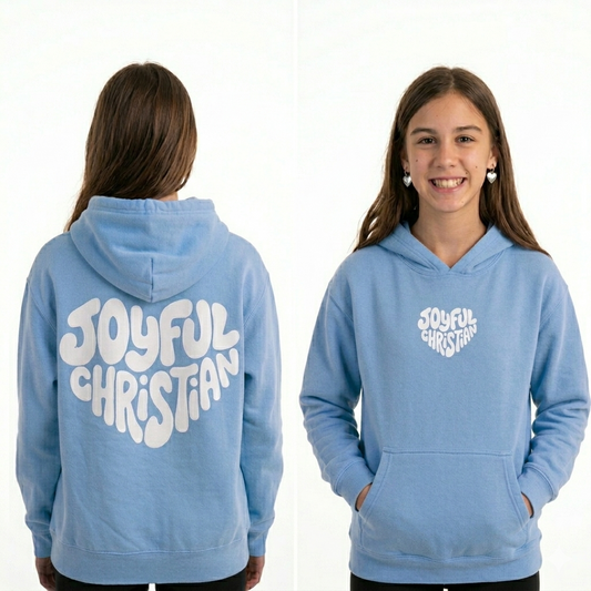 Joyful Christian Logo: Youth Hoodie
