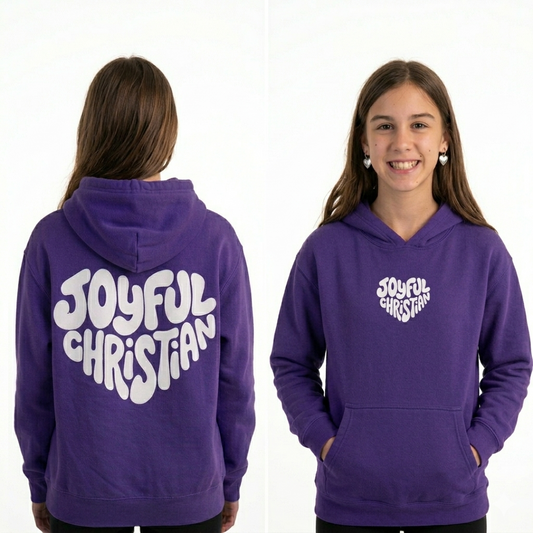 Joyful Christian Logo: Youth Hoodie