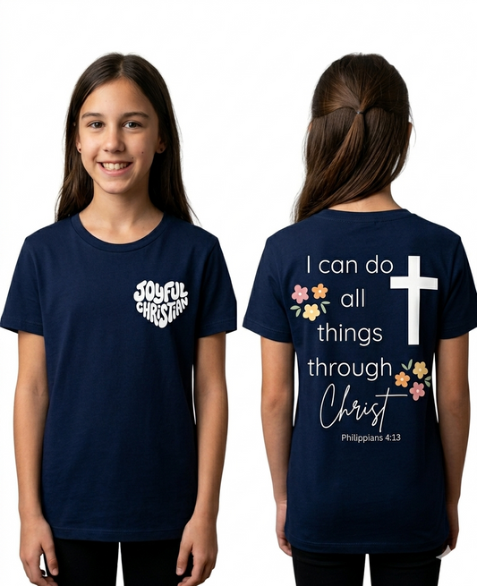 Through Christ: Youth T‑Shirt