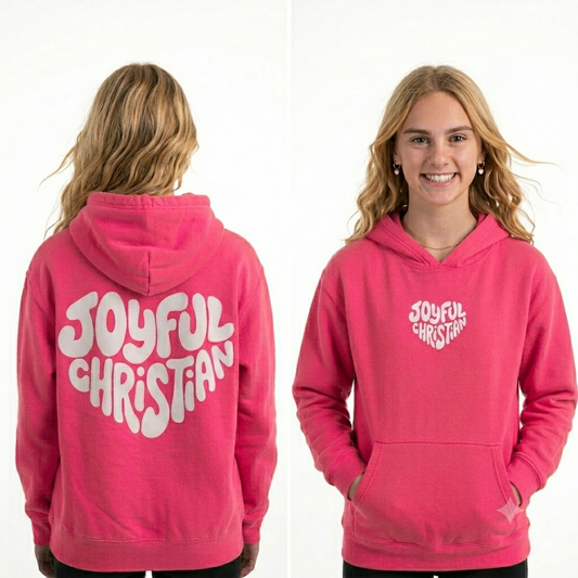 Joyful Christian Logo: Youth Hoodie