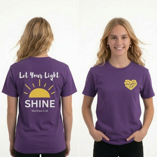 Let Your Light Shine: Youth T-Shirt