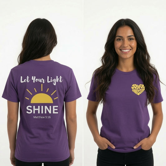 Let Your Light Shine: Adult T-Shirt